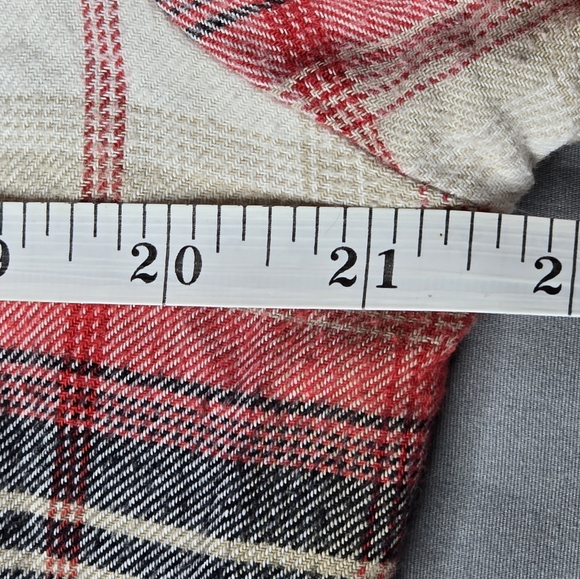 Columbia Plaid Button-Up Shirt - Red and White 100% Cotton - Picture 15 of 16